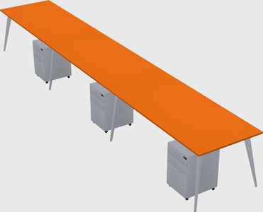 Modern rectangular office desk