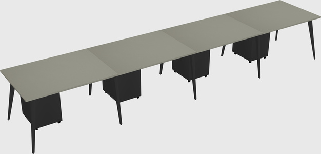 Modern rectangular office desk