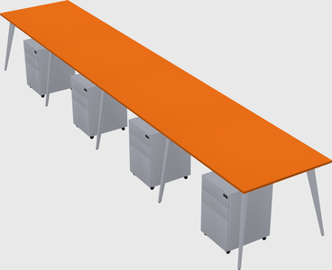 Modern rectangular office desk
