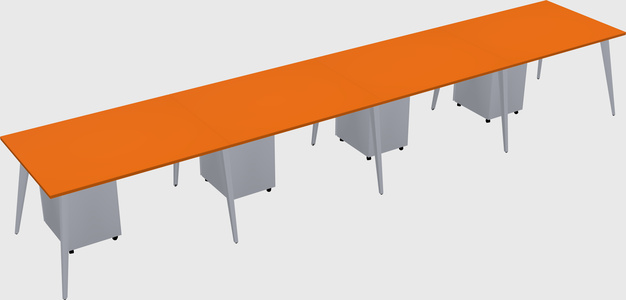 Modern rectangular office desk