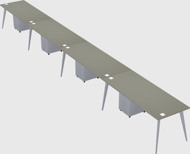 Modern rectangular office desk