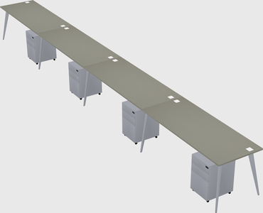 Modern rectangular office desk