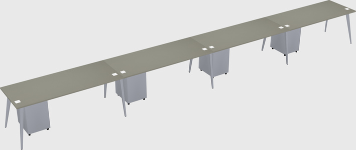 Modern rectangular office desk