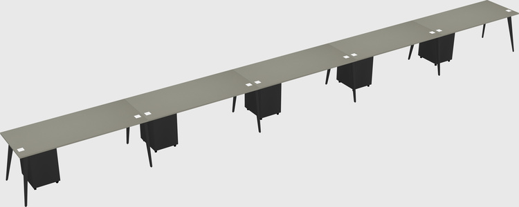 Modern rectangular office desk