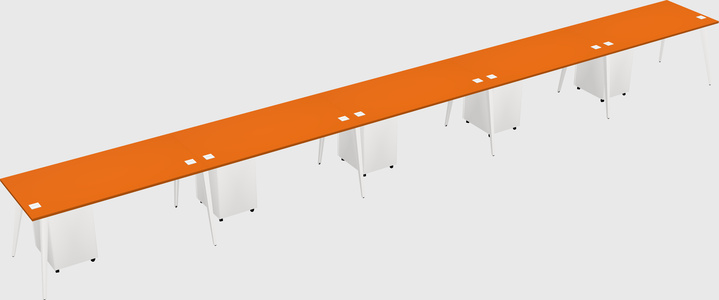 Modern rectangular office desk