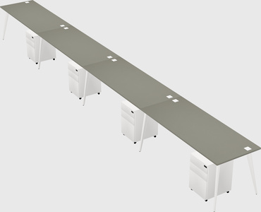 Modern rectangular office desk