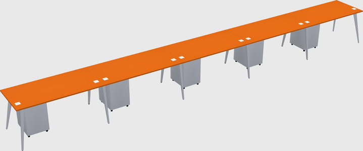Modern rectangular office desk