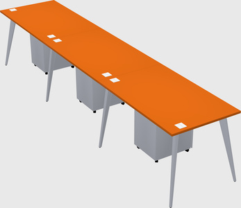 Modern rectangular office desk