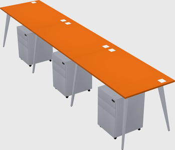 Modern rectangular office desk