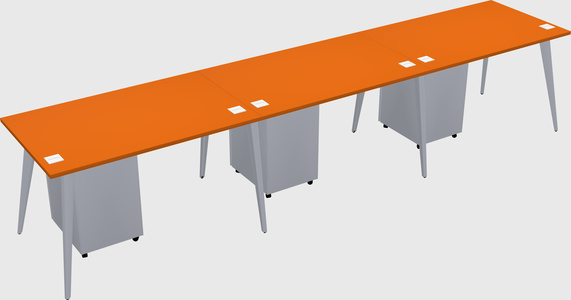 Modern rectangular office desk