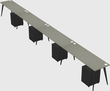 Modern rectangular office desk