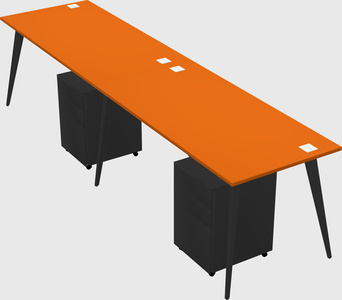 Modern rectangular office desk