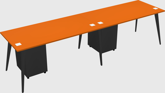 Modern rectangular office desk