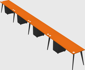Modern rectangular office desk