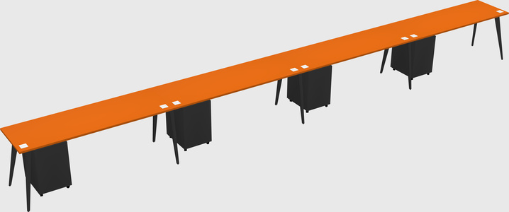 Modern rectangular office desk
