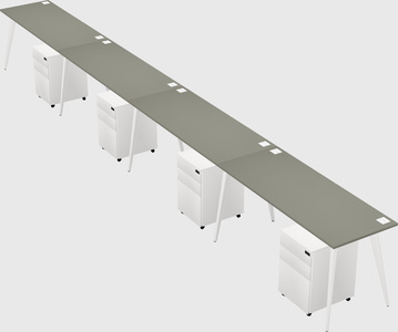 Modern rectangular office desk
