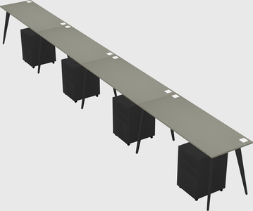 Modern rectangular office desk