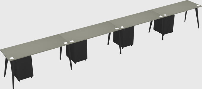 Modern rectangular office desk