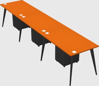 Modern rectangular office desk