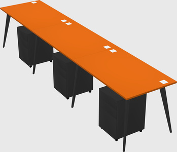 Modern rectangular office desk