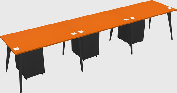 Modern rectangular office desk