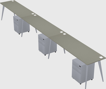 Modern rectangular office desk