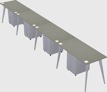 Modern rectangular office desk
