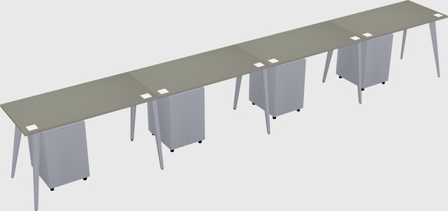 Modern rectangular office desk