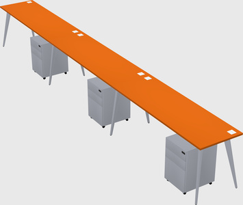 Modern rectangular office desk