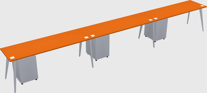 Modern rectangular office desk