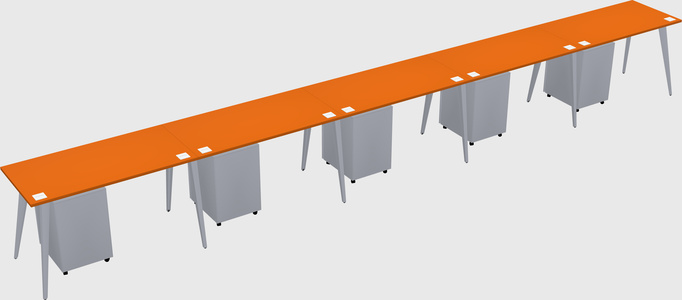 Modern rectangular office desk