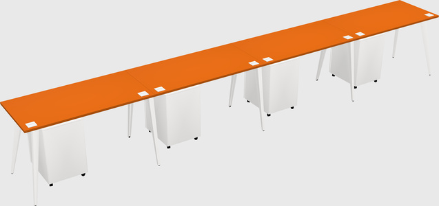 Modern rectangular office desk