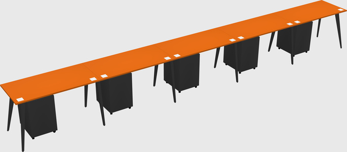 Modern rectangular office desk