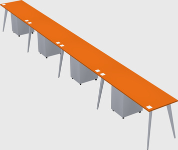 Modern rectangular office desk