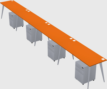 Modern rectangular office desk