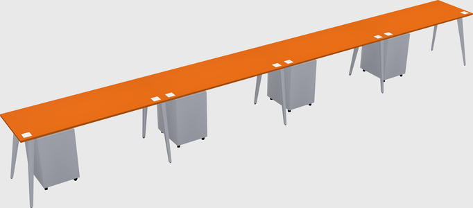 Modern rectangular office desk