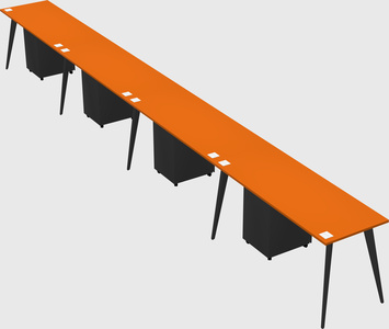 Modern rectangular office desk