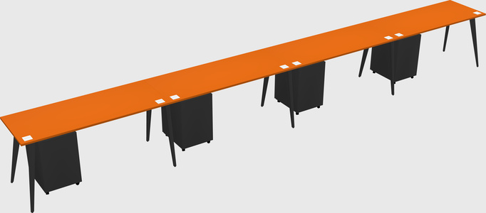 Modern rectangular office desk