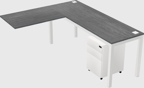 L-shaped desk