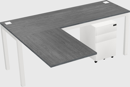 L-shaped desk