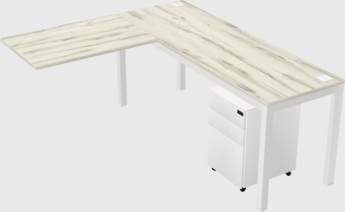 L-shaped desk