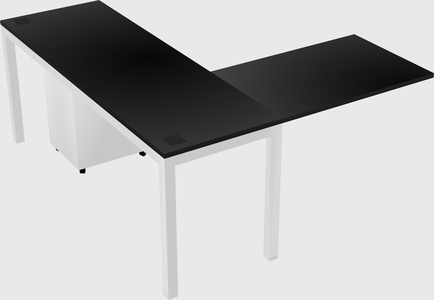 L-shaped desk