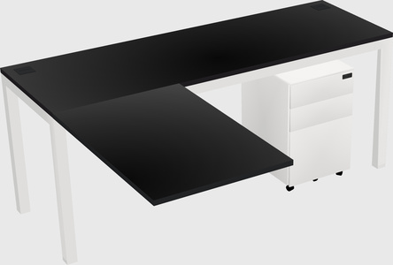 L-shaped desk