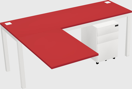 L-shaped desk