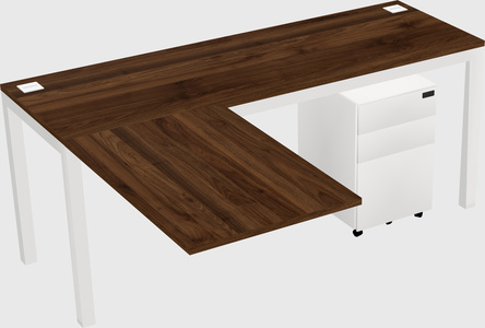 L-shaped desk