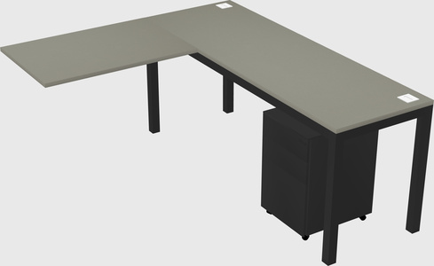 L-shaped desk