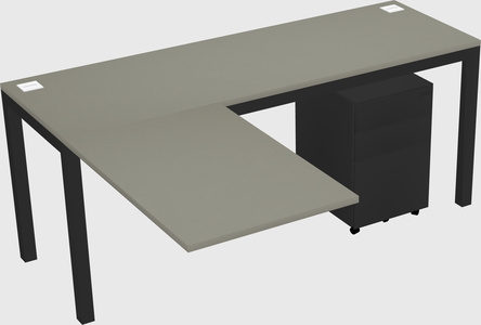 L-shaped desk