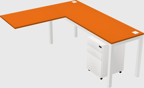 L-shaped desk