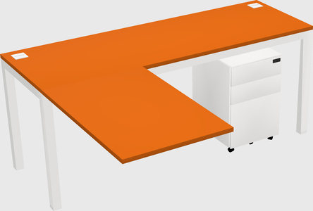 L-shaped desk