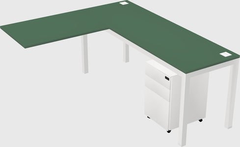 L-shaped desk